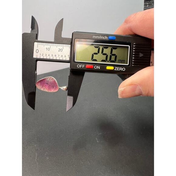 NEW Bi color pink tourmaline sterling silver pendant 1.94 grams - Picture 7 of 10